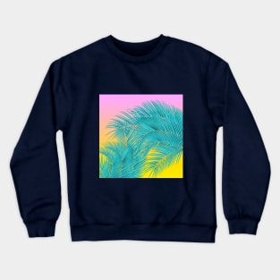 Summer Palm Leaves Crewneck Sweatshirt